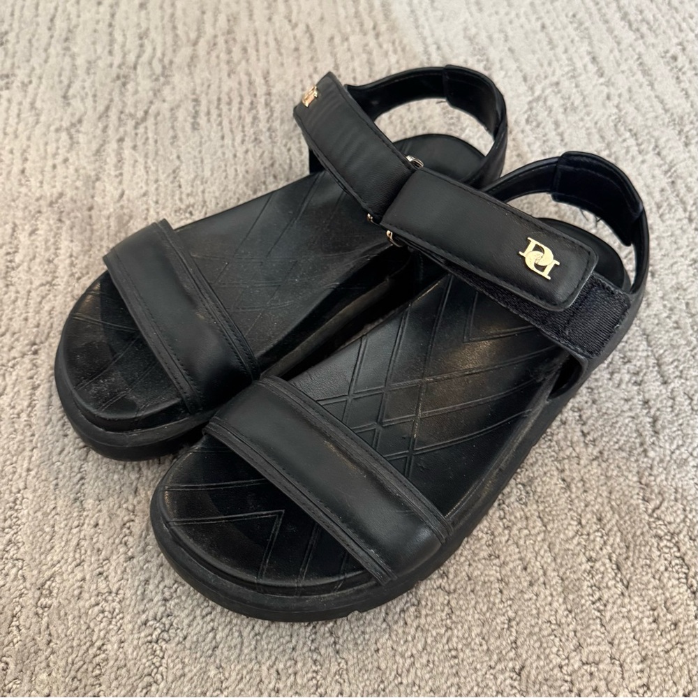 Dune London Black Sandals